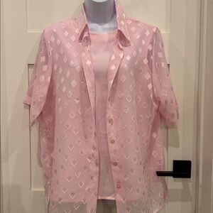 Vintage BonWorth Pink Button Down Shirt